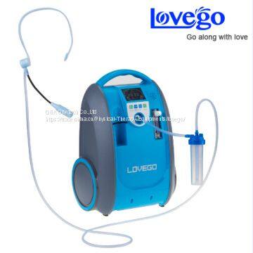 Lovego LG101 portable oxygen concentrator 1-5LPM 40-93% purity for COPD, Ages ect
