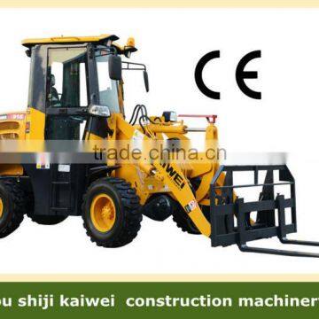 15F wheel loader Euro 3 with pallet fork ,wood grasp