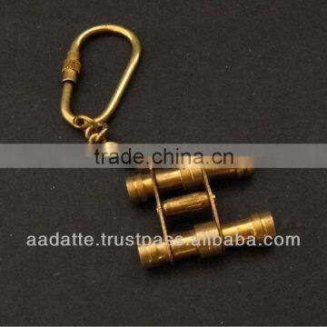 Nautical brass binocular key chain Nautical keychain