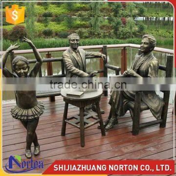 high quality bronze dancing girl garden statues wholesale NTBH-S840X