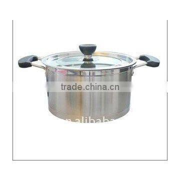 High Quality 100L Stainless Steel Stockpot with Visible Glass Lid