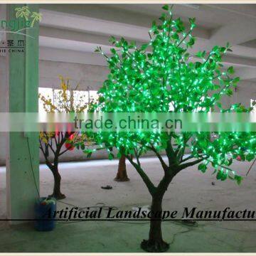 lighted green color led trees,apple trees with led light high quality and cheap price