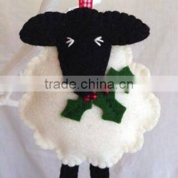 alibaba express hot sale high quality new products wholesale alibaba eco handmade felt black sheep plush toy made in china