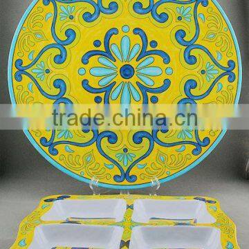 imitation ceramic melamine plate bowl tableware dinnerware set	,mt1154	melamine tableware stock