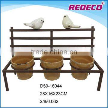 Wholesale cheap metal flower pots stand