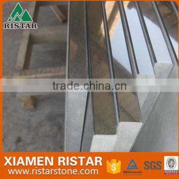 High Quality Polished Mongolian Black Stone Granite Tiles photo-3