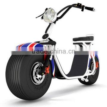 2017 brand new Zhejiang factory popular fat tyre electric scooter citycoco