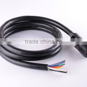 S80406 Trailer RV 12 Foot Car Cord Wire Harness Tow Light Cable 7 Wire Way Molded Connector photo-2