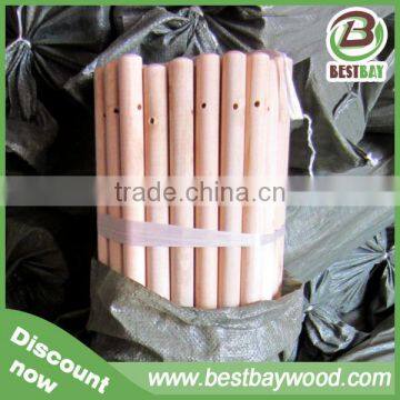 Customized Natural Wooden Broom Handle 2.2cm 2.5cm photo-3