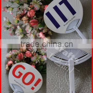 High quality plastic paper hand fan for advertising