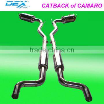 racing car part stainless steel catback for CAMARO