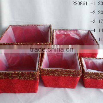Cheap flower pot with square shape