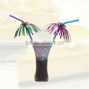 Party and fashion insulated plastic fancy drinking straw