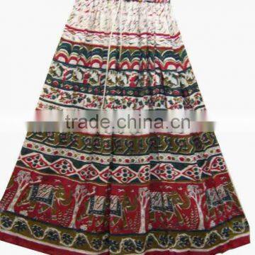 fashionable cotton printed skirts