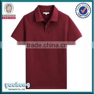 Wholesale cotton plain white polo t-shirt for men