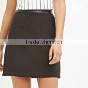 fashional women simple new latest style mini skirt