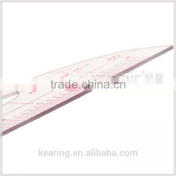 1.2mm Thickness 1:4 Plastic Sandwich Line Triangular Scale Ruler for Fashion Design# 8514 photo-2