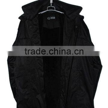 Men's Winter Wear 2015 New Men's Waterproof Pvc Coated Padded Jacket Twill Pvc Coated Lining Cut Terry Quilted Cotton photo-4