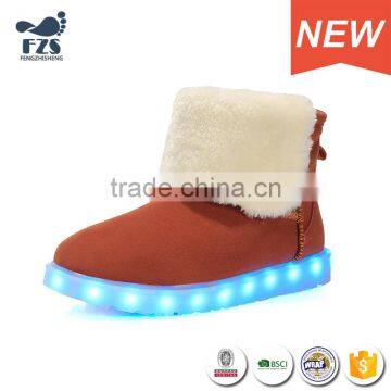 HFR-TS-12-2 2017 Winter Shine Brand Shoelaces Polyester Led Women Boots photo-2