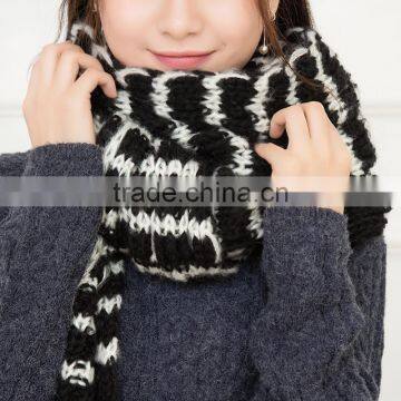 Winter Lady and Women or Men Fashion Pure Color Knit Scarf Winter Muffler Ladies Scarf photo-6