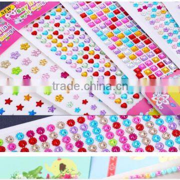 2017 Customized Crystal Diamond Acrylic Sticker Rhinestone Sticker photo-5