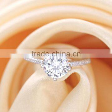 Hotsale Inspiratioanl Jewelry Classical Wedding Bands S925 Silver CZ Rings photo-6