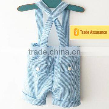 Wholesale Baby Girls Korean Style Baby Leggings Kids Pants Summer Fashion Blue Stripe Shorts photo-4