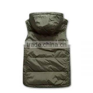 2015 Hot Sell Customized Outdoor Casual Men Down Hoody Vest,Down Gilet photo-2
