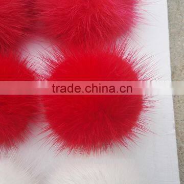 Luxurious Real Raccoon/rex Rabbit/mink Fur Ball Fur Pom Poms For Knitted Cap Winter Garment Accessories photo-5