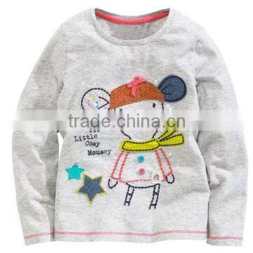 Baby Kids t Shirt Wholesale Girl Kids Compress T-shirt Long Sleeve Child T-shirt With Cute Pattern photo-2