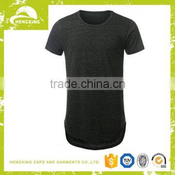 Custom High Quality Hip Hop Light Weight Oversized Longline Blank Couple T-shirt photo-4