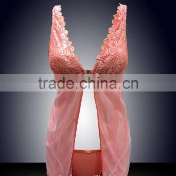 New Latest Design Strappy Back Mesh Babydoll Sexy Ladies Cheap Fantasy Lingerie photo-3