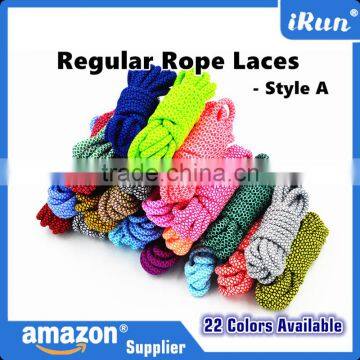 Rope Laces Sports Jogging Trainer Shoelaces Bootlaces - Round Athletic Shoelaces Dot Hiking Shoe Laces - 22 colors