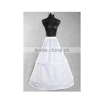 walson instyles wholesale New 2 hoop white petticoat Crinoline Underskirt for bridal wedding dress Gown