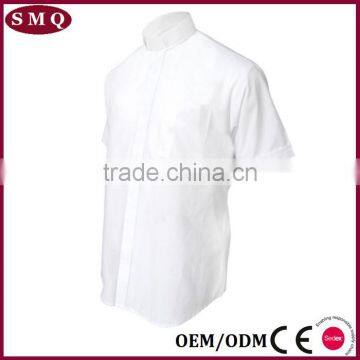 Wholesale Hot Sale Cotton Unisex Plain Clergy Shirt photo-4
