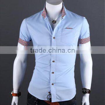 100% Cotton Casual Fashion Men's Short Sleeve Shirt photo-5