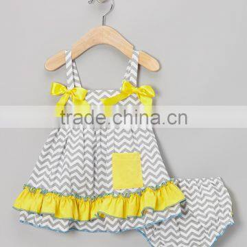 New Style Baby Girl Clothing Set Including Top And Diaper Cover Cute Infant Suit Fancy Toddler Wear CS90425-12