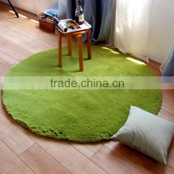 Thicker Silk Round Carpet Non-slip Yoga Mat Basket Computer Chair Pad Bedroom Living Room Bedside Carpet