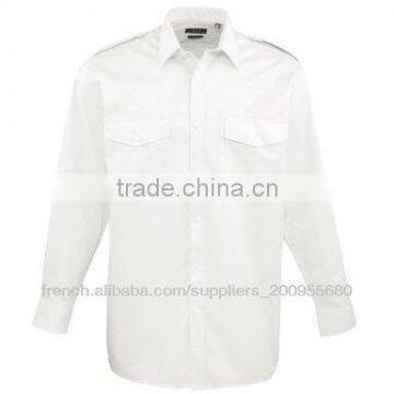 Premier Mens Short Sleeve White Airline Shirts Airline Pilot Shirts photo-2