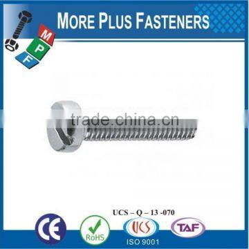 Made in Taiwan Machine Screw Metric DIN 84 Slotted Cheese Head Stainless A2 A4 photo-6