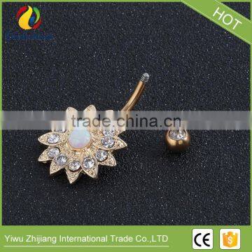 Multifunctional Sun Flower Navel Ring for Wholesales