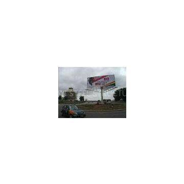 Roadside Steel Structure Outdoor Billboard / Street Mobile Advertising Billboard