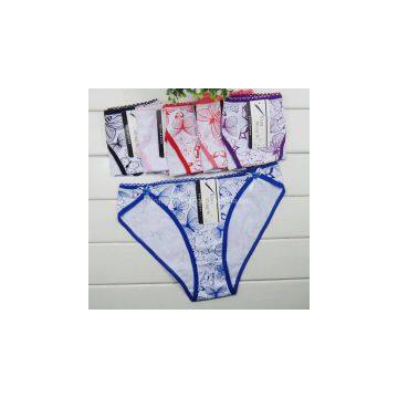 2015 New Print Stretched Cotton Bikini Brief Women Underwear Lady Boyshort Pants Dot Lady Panties Lingerie Intimate Underpants photo-3