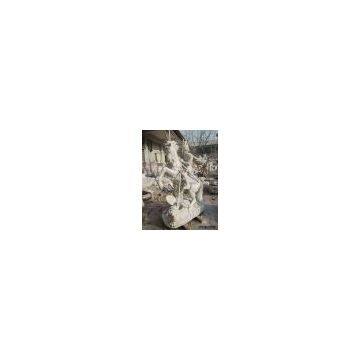 white marble figure