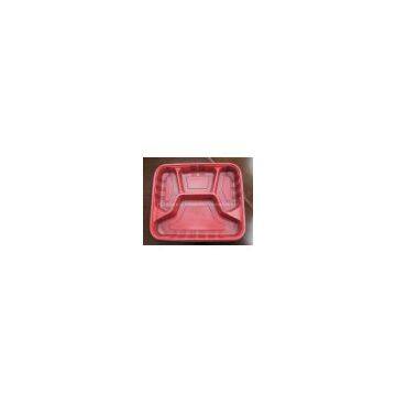 Disposable plastic food container