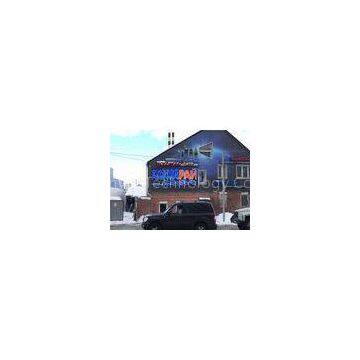 Super Bright Outdoor Glass Window Led Display / Outdoor Full Color LED Signs
