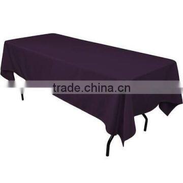 eggplant rectangular marquis polyester table cover