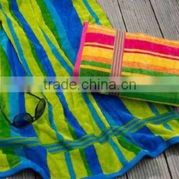 100% Cotton Terry Yarn Dyed Stripes Towels