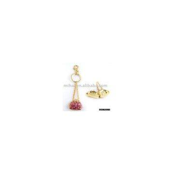 Lady's Bag Keychain/Bag mobile charm/Pouch Keyring/Fashion keychain