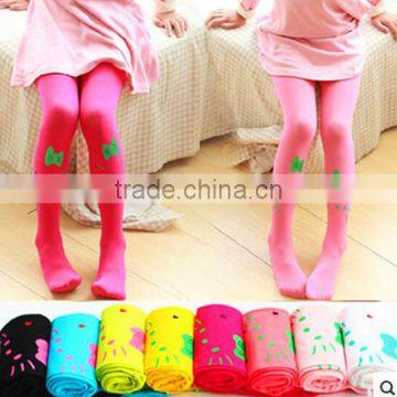 Baby Girl Children Kids Pantyhose Stocking Velvet Kitty Cat Dancing Pantyhose 12 Candy Colors